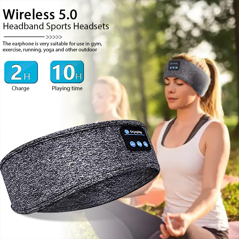 Running Gear Headband - Headband Bluetooth Headphone Nirkabel Musik Olahraga