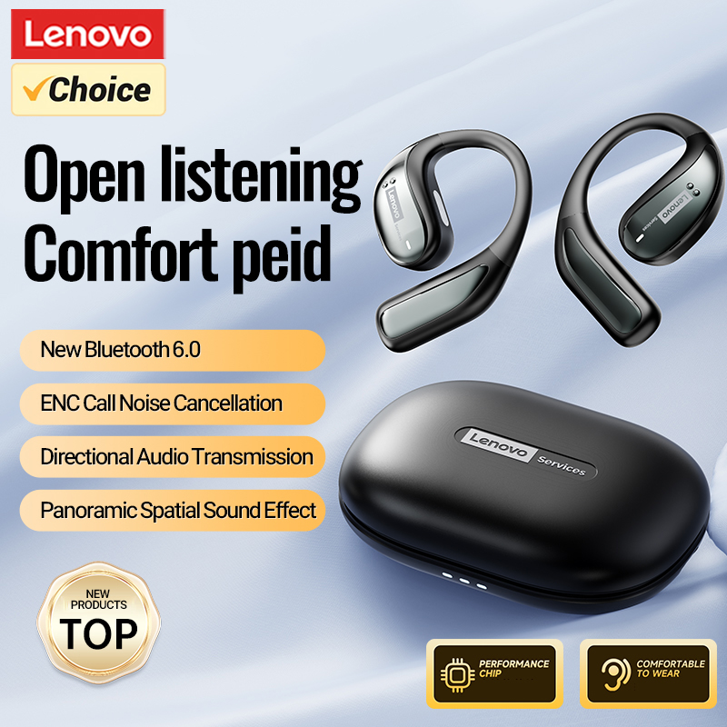Lenovo LE505 OWS Earphone Nirk - Earphone Sport Hook ulasan dan harga