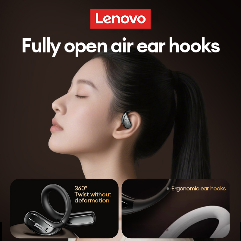 Lenovo LE505 OWS Earphone Nirk - Earphone Sport Hook ulasan dan harga