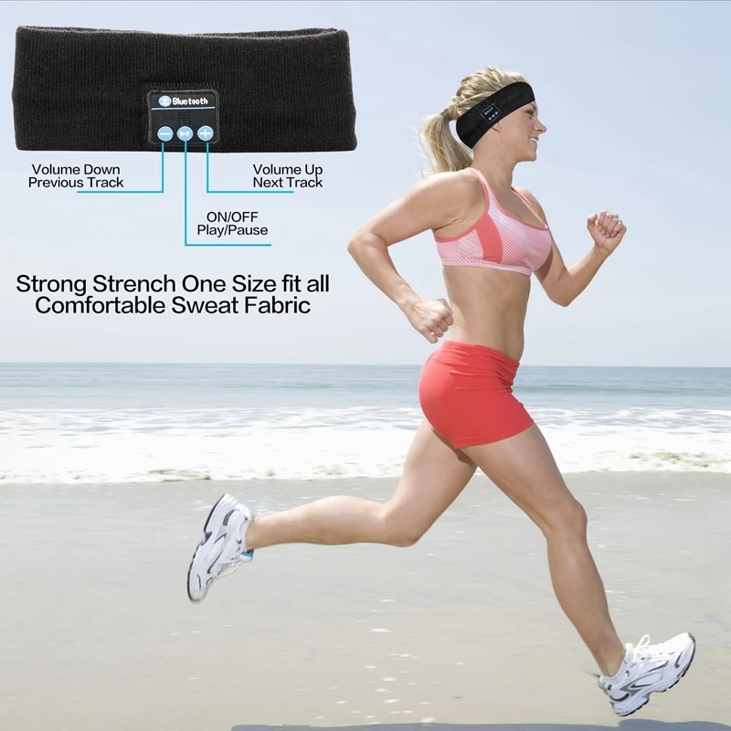 Earphone Bluetooth nirkabel, H - Running Gear Headband ulasan dan harga