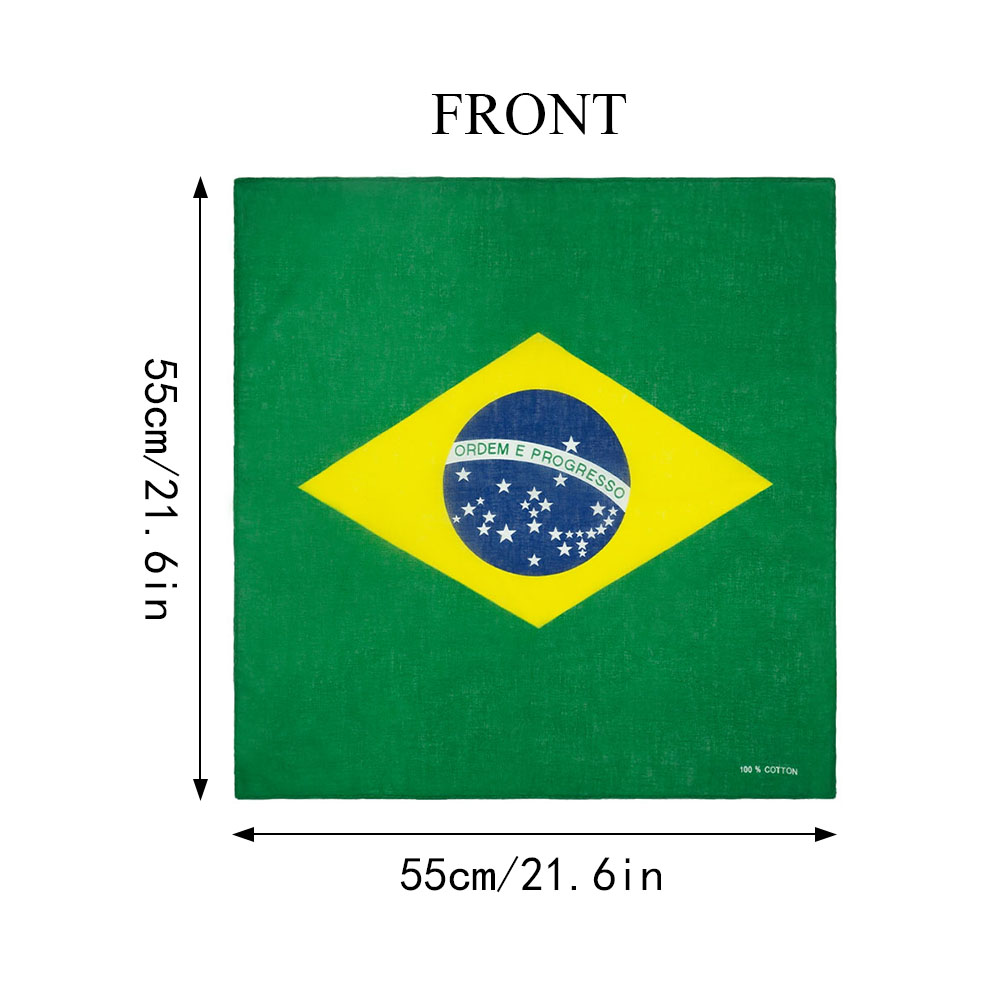 100% katun bendera Brasil Band - Running Gear Headband ulasan dan harga