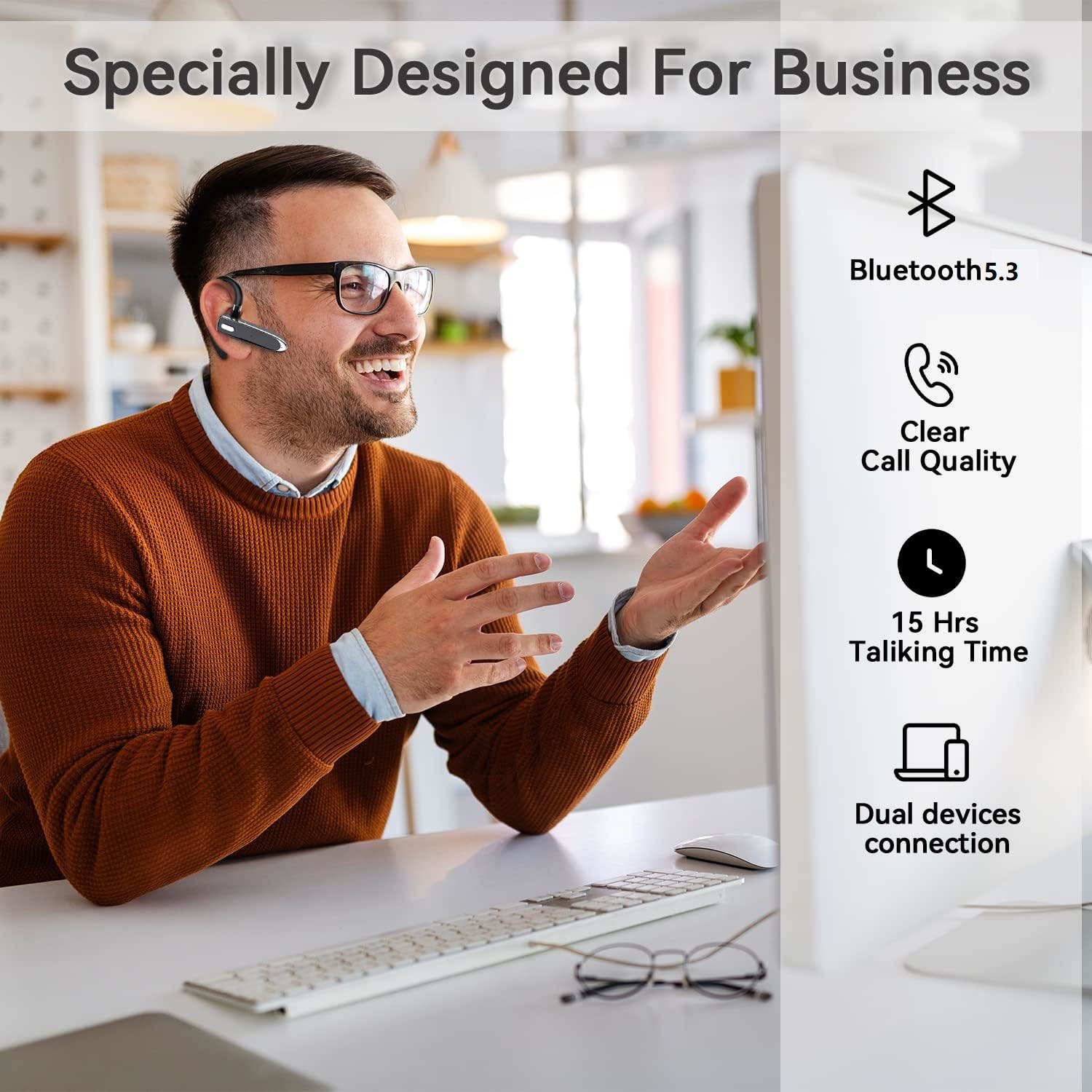 Earphone Bluetooth V6.1 BARU D - Earphone Sport Hook ulasan dan harga