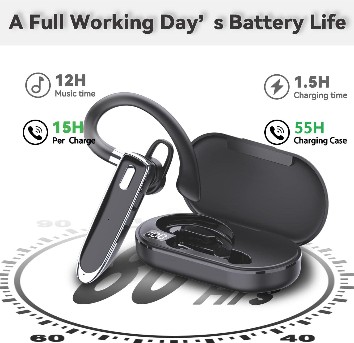 Earphone Bluetooth V6.1 BARU D - Earphone Sport Hook ulasan dan harga