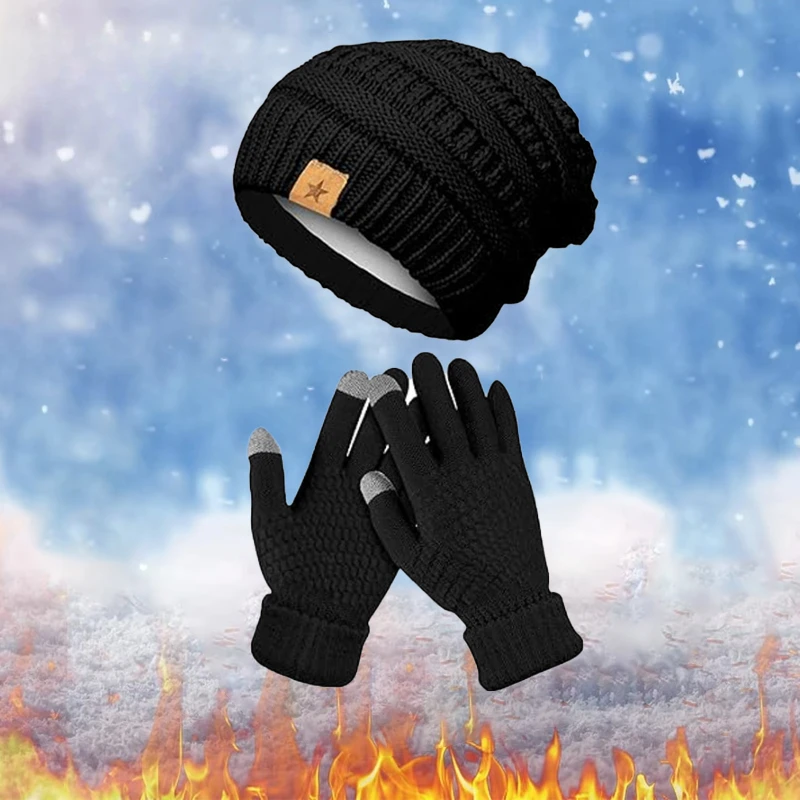 1-5PCS Set Topi dan Sarung Tan - Running Gear In Winter ulasan dan harga