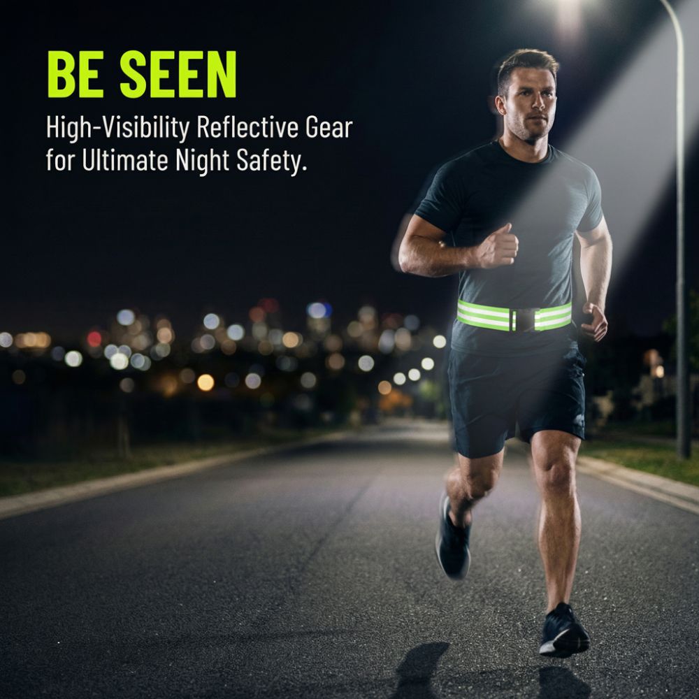 2 Buah Sabuk Reflektif Dapat D - Running Gear Yellow ulasan dan harga