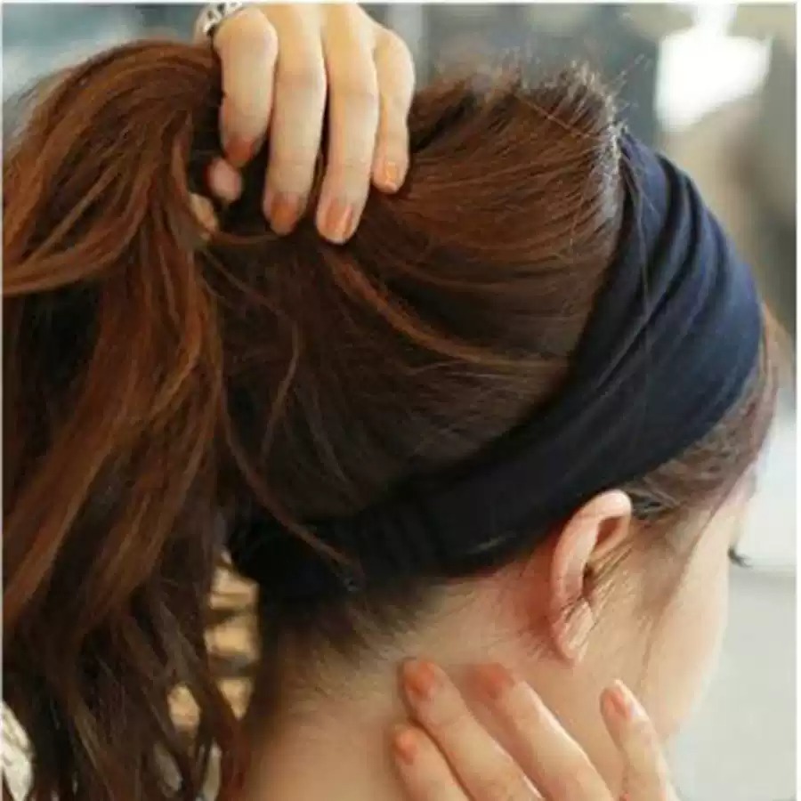 Ikat Kepala Lebar Anti-Selip u - Running Gear Headband ulasan dan harga