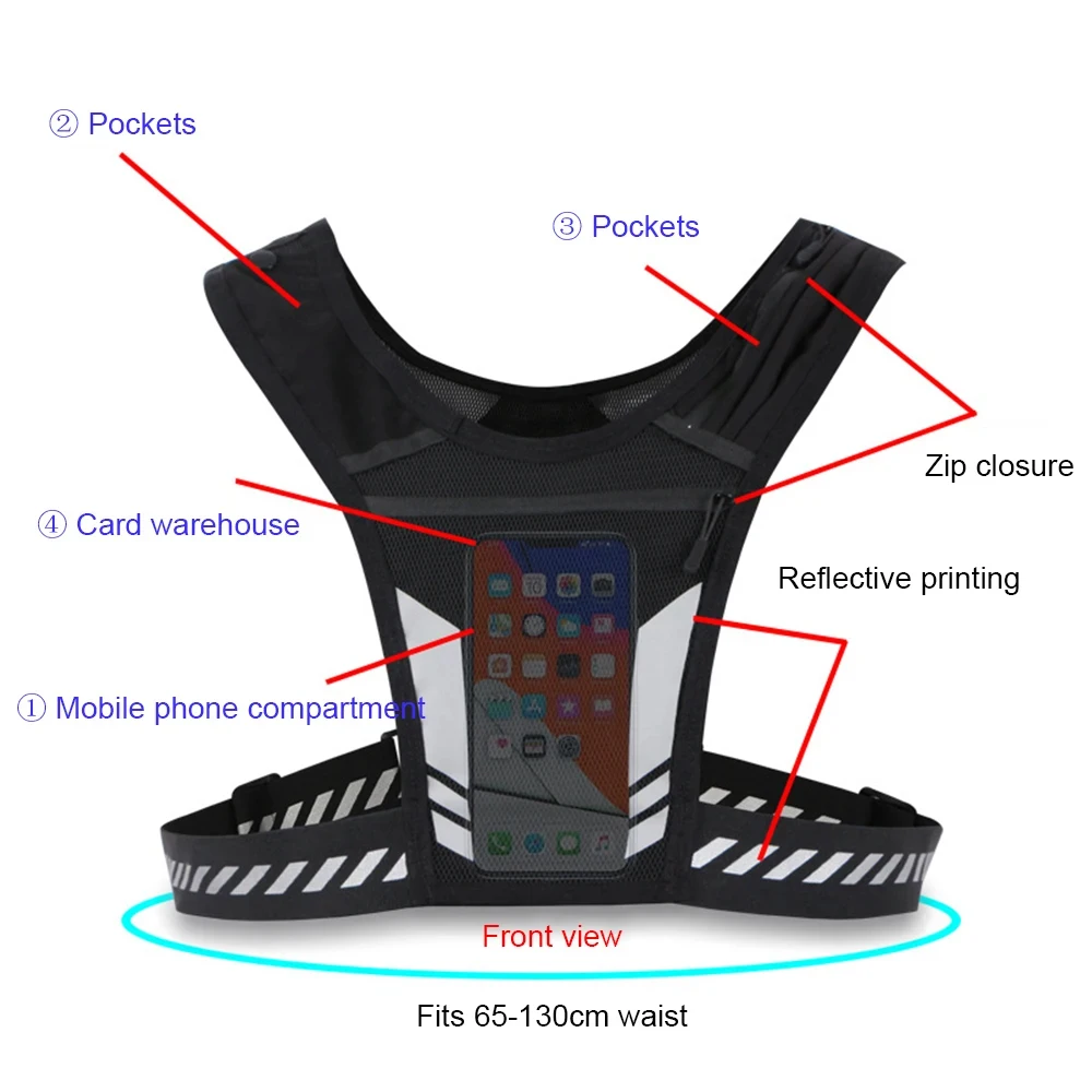 Rompi Lari Reflektif dengan Te - Running Gear For Your Phone ulasan dan harga